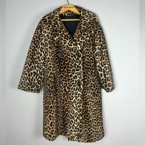 Vintage Leopard Print Coat